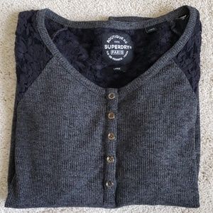 NWOT ribbed Super dry 3/4 sleeve shirt